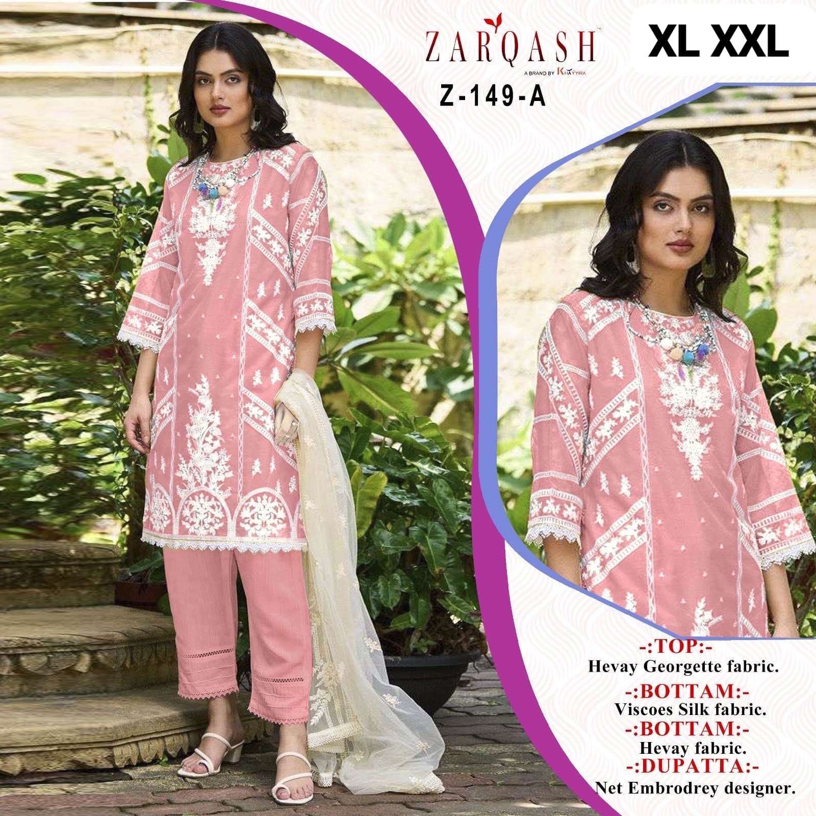 Zarqash Z A To D Readymade Pakistani Salwar Suits