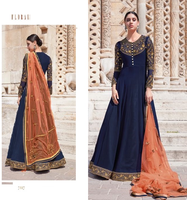 Heavy Muslim Anarkali Suit Exclusive Long Dress By Floral