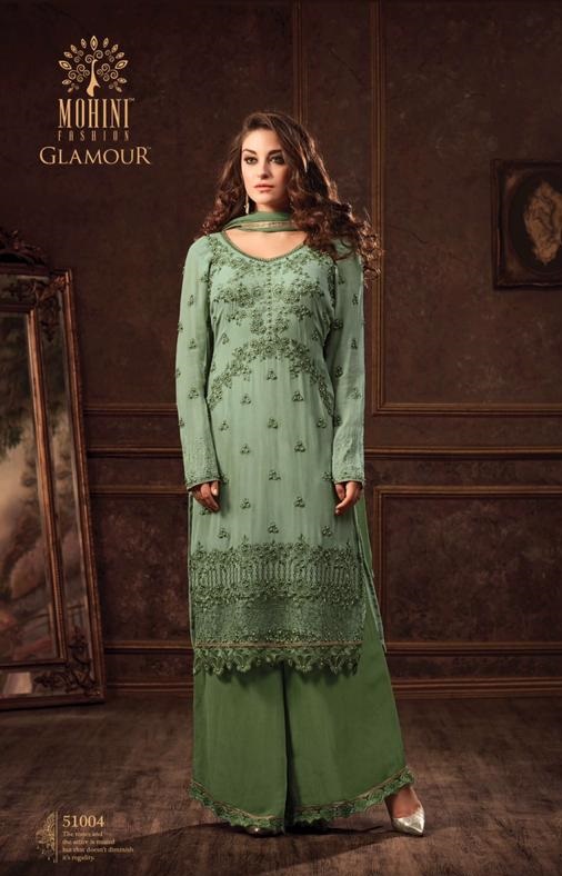Georgette Fancy Suits Of Mohini Glamour 51 D.no. 51001 - 51005