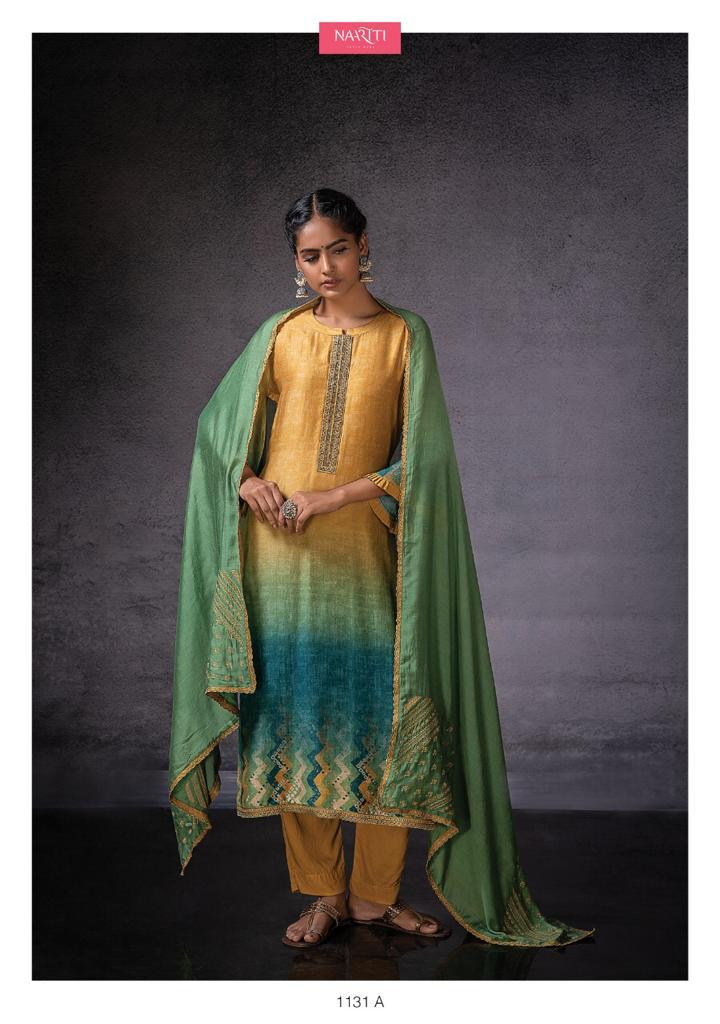 Naariti Dor Exclusive Muslin Silk Digital Printed Dress Materials Collection Wholesale Rates