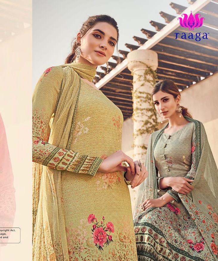 Swagat Nx Presents Ragaa 2001-2008 Series Pure Viscose Maslin With Sequence Embroidery Digital Print Fancy Salwar Suit Collection