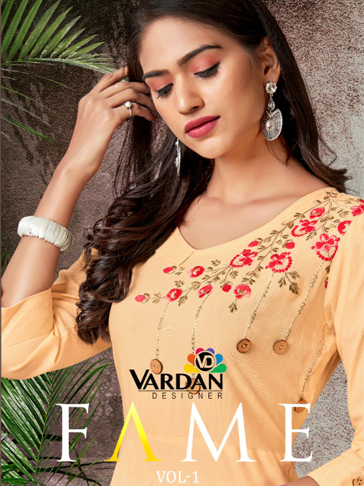 Vardan Presents Fame Vol-1 Series 6031 To 6034 Rayon Embroidered Women Casual Wear Anarkali Style Kurti Collection