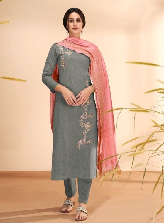 Vardan Presents Radhika Vol -2 18011-18013 Series Massert Cotton With Embroidery Salwar Kameez Collection