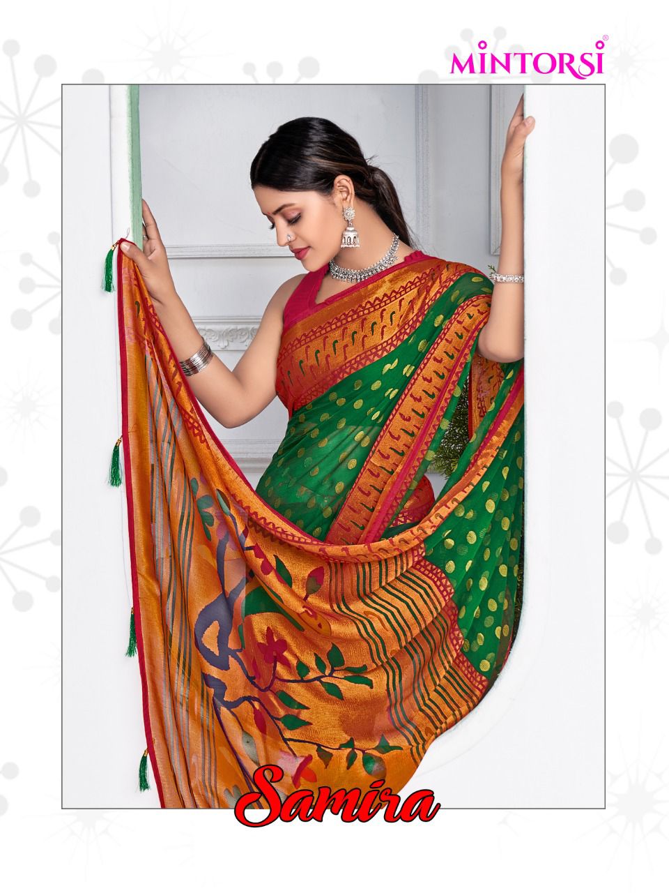Mintorsi Presents Samira 27171 - 27178 Series Designer Casual Wear Saree At Wholesale Price