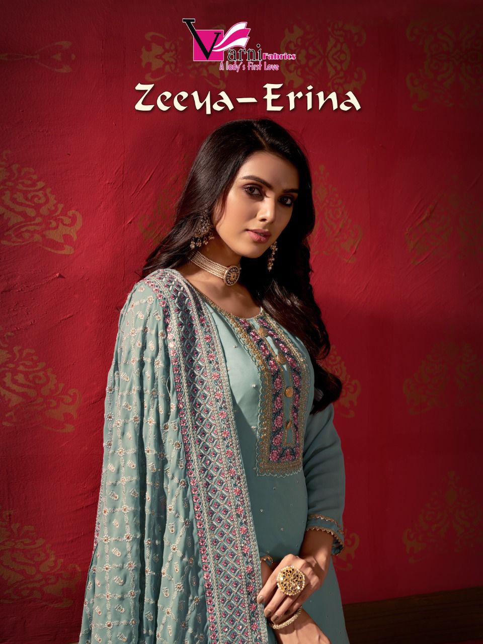 Varni Presents Zeya-erina 1401 - 1403 Series Designer Party Wear Salwar Suit At Wholesale Price.
