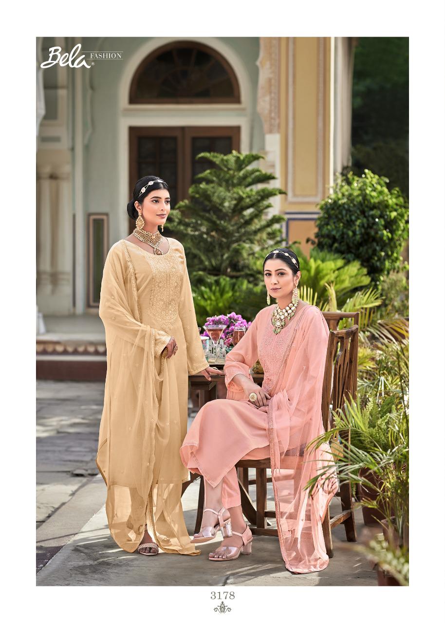 Bela Presents Zuri 3177 - 3183 Series Indian Casual Party Wear Salwar Suit Cotton Silk Women At Wholesale Price