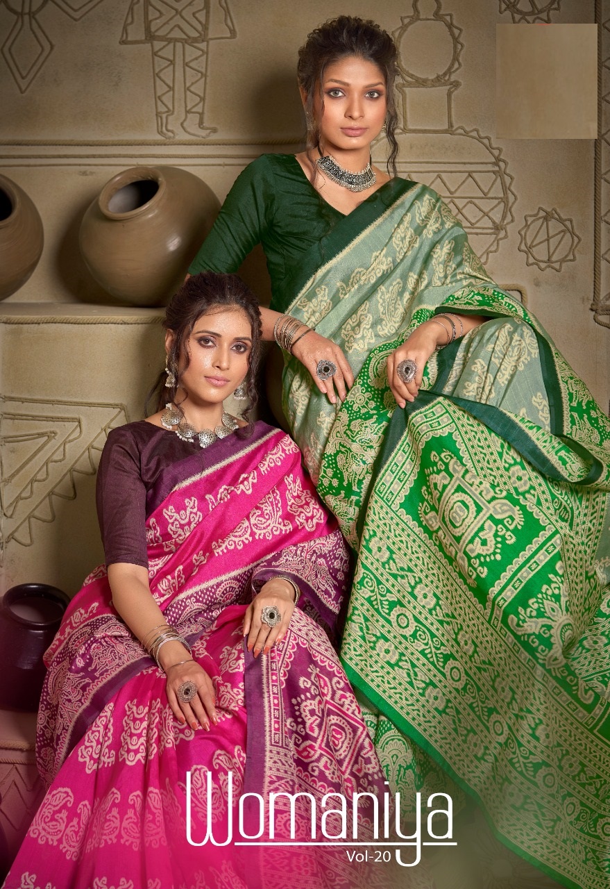 Balaji Emporium Presents Womaniya Dno 20901 - 20908 Series Indian Traditional Wear Saree Festive At Wholesale Price