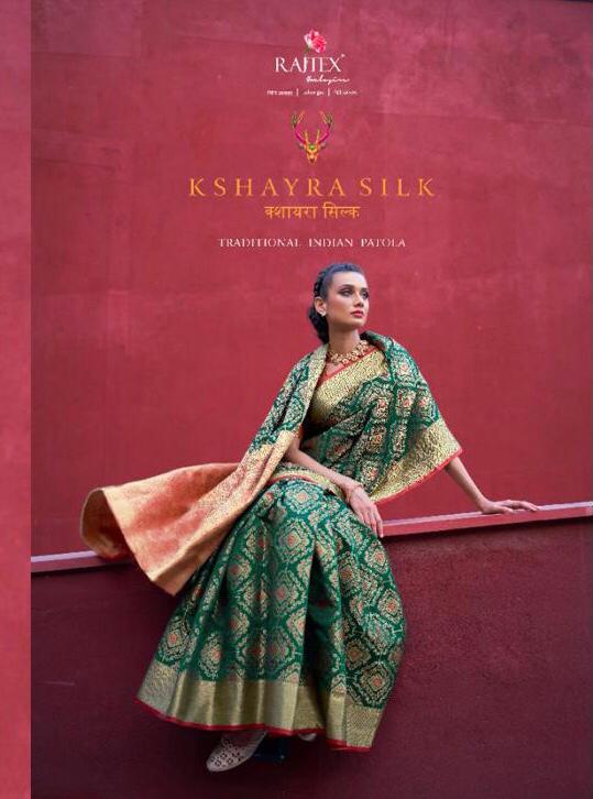 Rajtex Presents Kshayra Silk Dno 180001 - 180006 Series Designer Royal Festive Party Wear Saree At Wholesale Price
