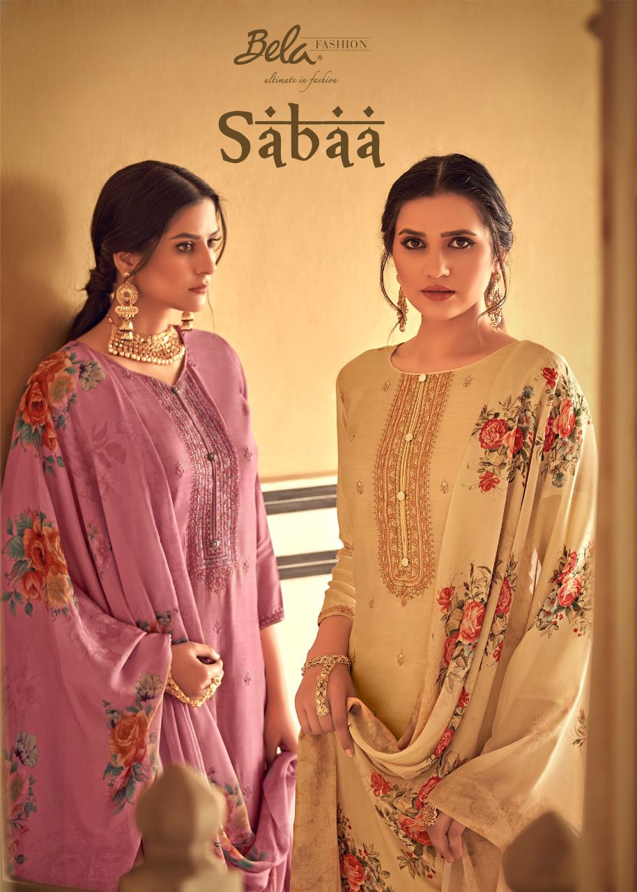 Bela Presents Sabaa Dno 3033 - 3039 Series Indian Traditional Casual Wear Salwar Suit At Wholesale Price