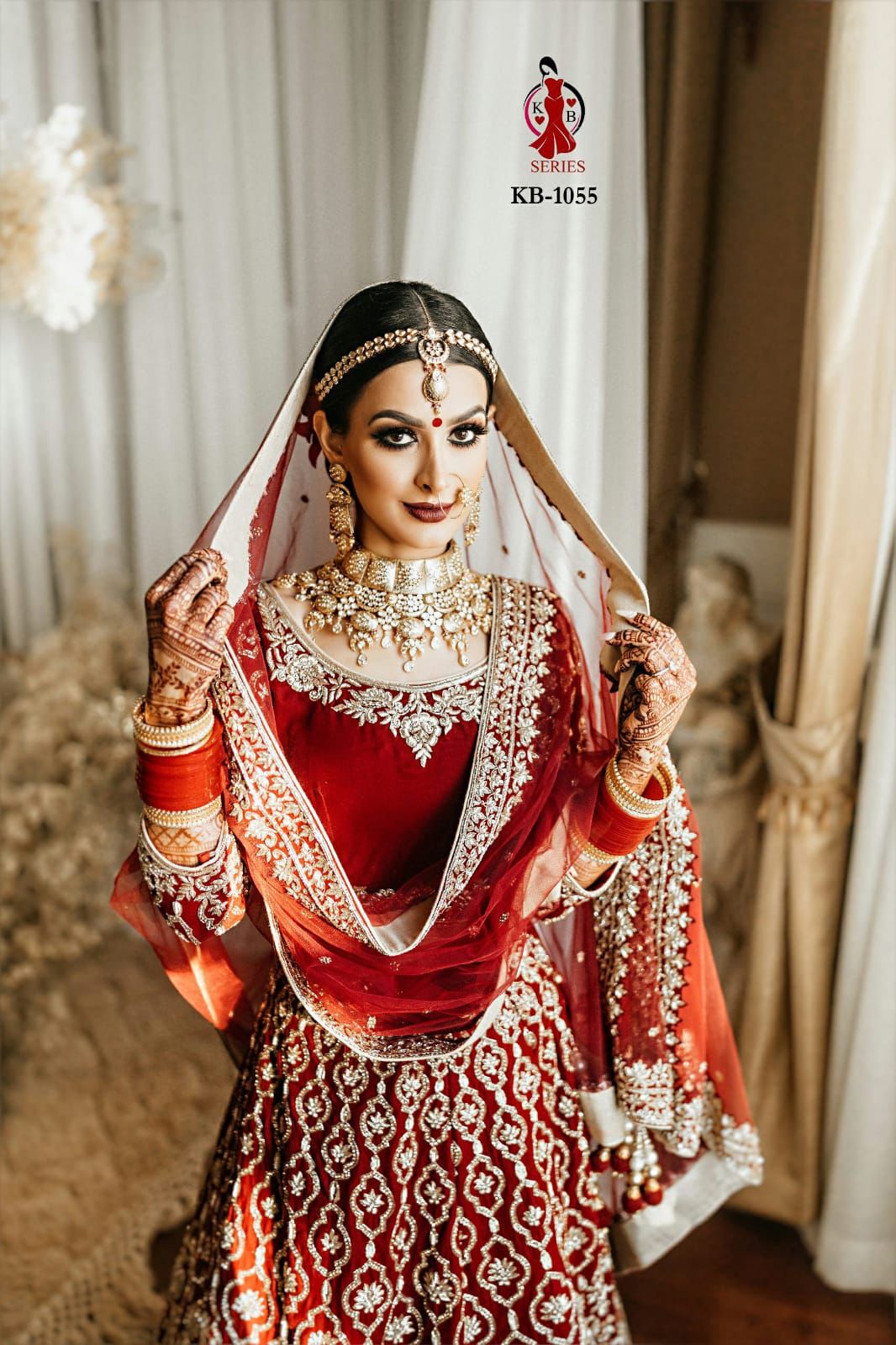 Senhora Presents Design No. Kb-1055 Indain Women Bridal Wear Wedding Lehenga Choli Collection At Wholesale Price