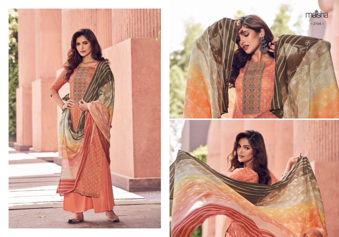 Maisha Presents Elaina Dno 2151 - 2156 Series Indian Designer Pakistani Salwar Kameez Suit Part Wear At Wholesale Price