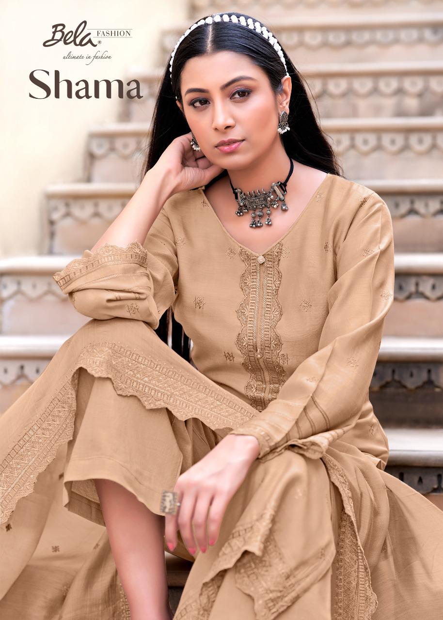 Bela Presents Shama 3168 To 3174 Series Viscose Muslin Designer Salwar Suits Collection At Wholesale Price