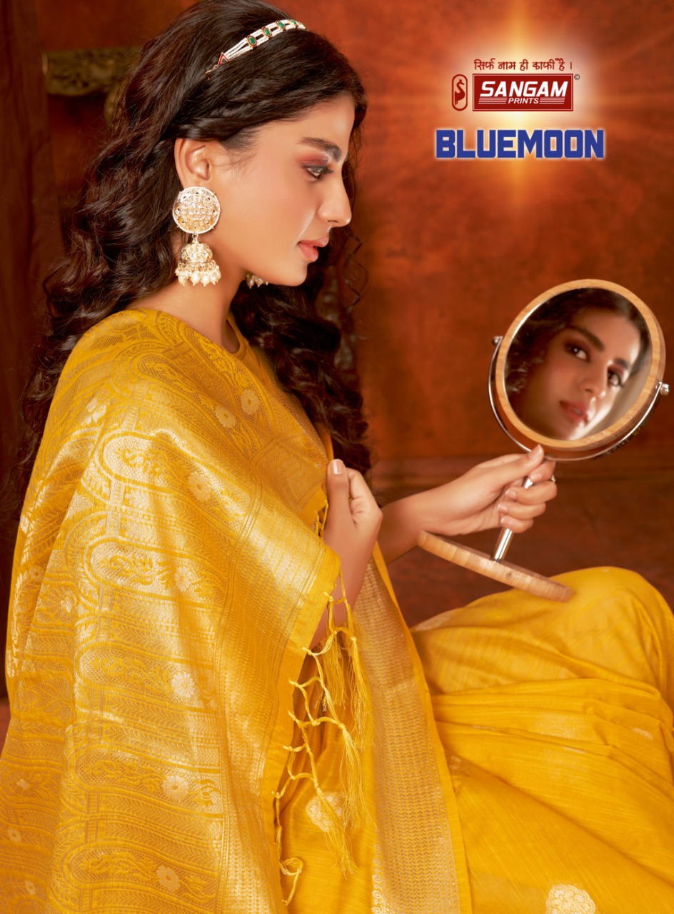 Balaji Emporium Presents  Bluemoon 4025 To 4030 Series Cotton Designer Sarees Collection At Wholesale Price 2679