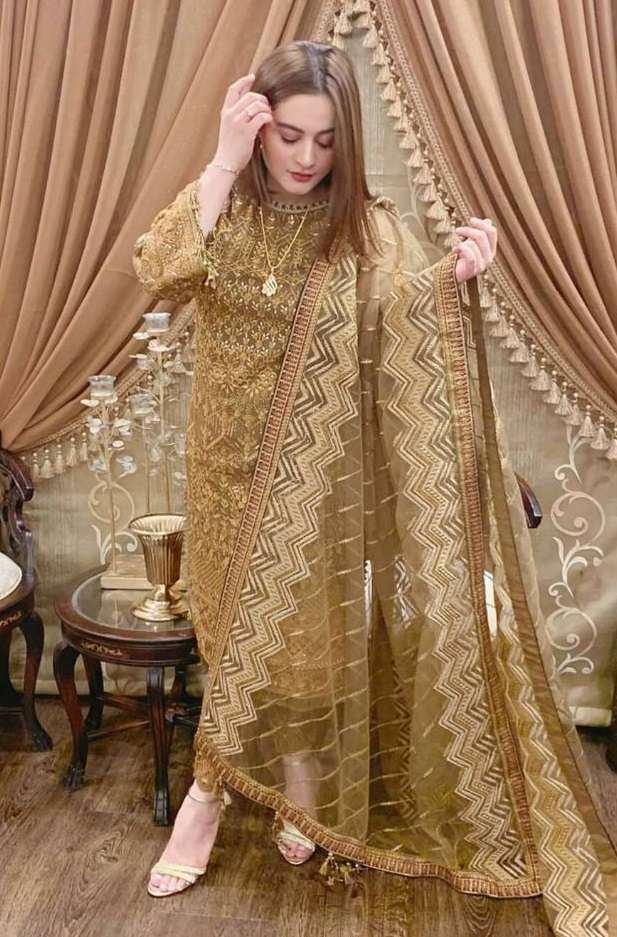 ASIM JOFA PRESENTS 7775 DESIGN NET EMBROIDERED SALWAR SUITS PAKISTANI COLLECTION AT WHOLESALE PRICE N231