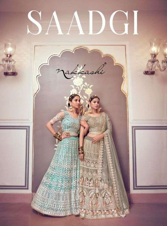 Nakkshi Presents Saadgi 5191 - 5198 Series Designer Party Wedding Wear Lehenga Choli At Wholesale Price