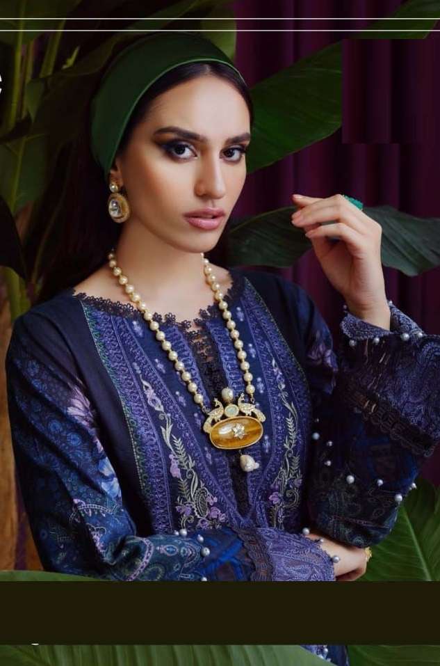 AGHA NOOR PRESENTS JAINEE VOL-5 5001 TO 5008 SERIES LAWN COTTON PAKISTANI SUITS COLLECTION AT WHOLESALE RATES N425