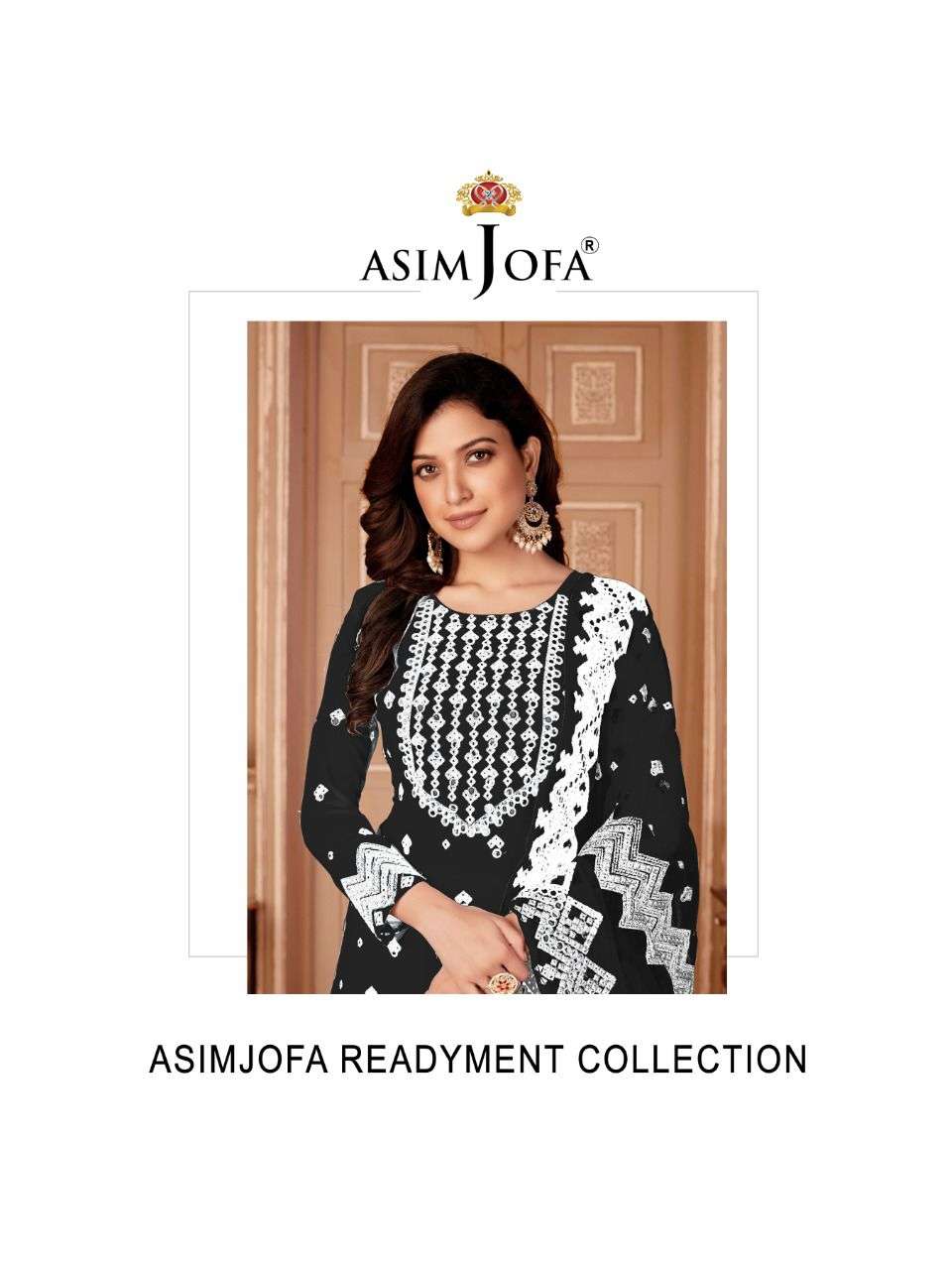 ASIM JOFA PRESENTS 56088-B DESIGN READYMADE PAKISTANI SUITS COLLECTION AT WHOLESALE PRICE N562