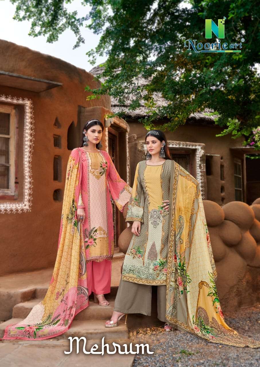 VIONA PRESENTS MEHRUM 1001-1006 SERIES WINTER WEAR PASHMINA SUITS COLLECTION AT WHOLESALE PRICE N800