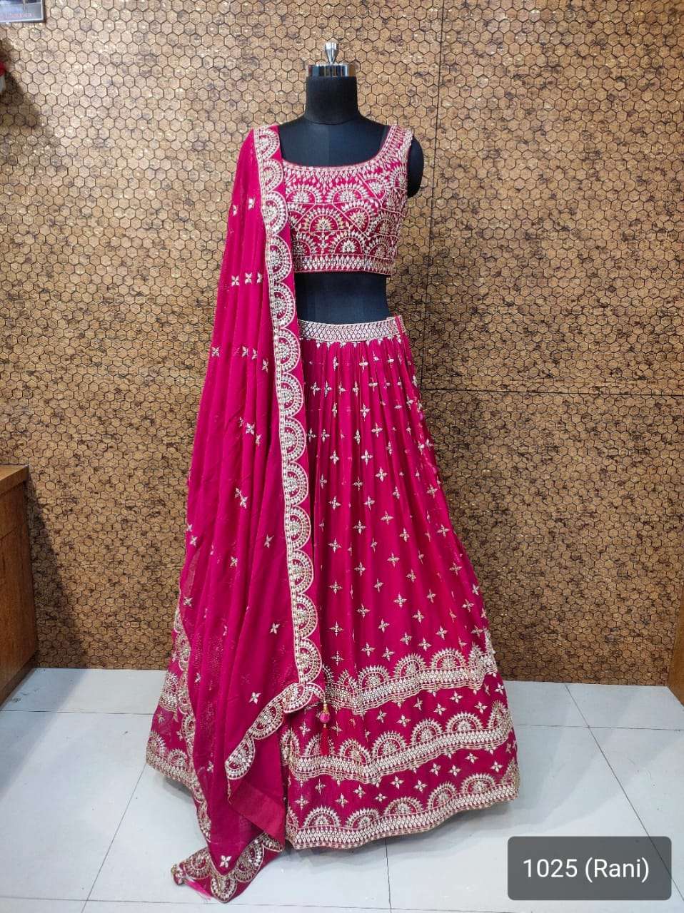 MYSTERY ROSE PRESENTS 1025 RANI EXCLUSIVE DESIGNER READYMADE LEHENGA CHOLI COLLECTION AT WHOLESALE PRICE N1210