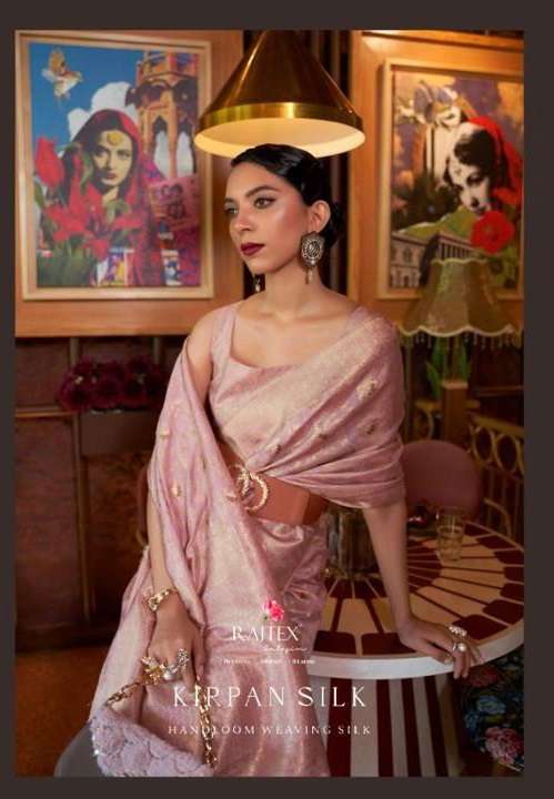 RAJTEX PRESENTS KIRPAN SILK 281001-281006 SERIES INDIAN WOMEN DESIGNER SILK SAREE COLLECTION