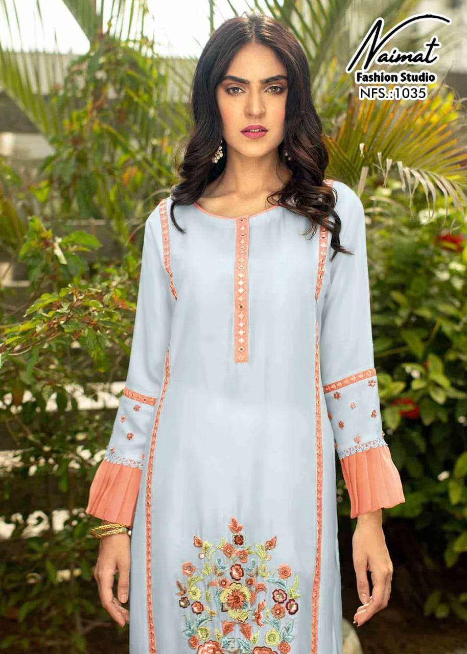 NAIMAT FASHION PRESENTS 1035 COLOURS INDIAN PAKISTANI SUITS COLLECTION AT WHOLESALE PRICE 3719