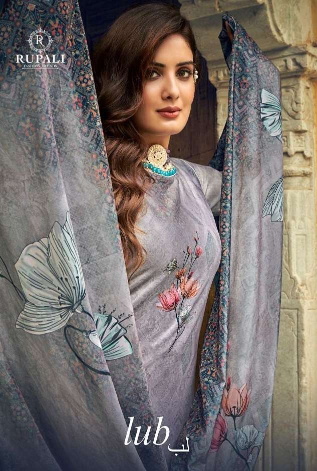 RUPALI FASHION PRESENTS LUB 2201-2206 SERIES VELVET DIGITAL PRINTS DRESS MATERIALS WINTER COLLECTION AT WHOLESALE PRICE 3661