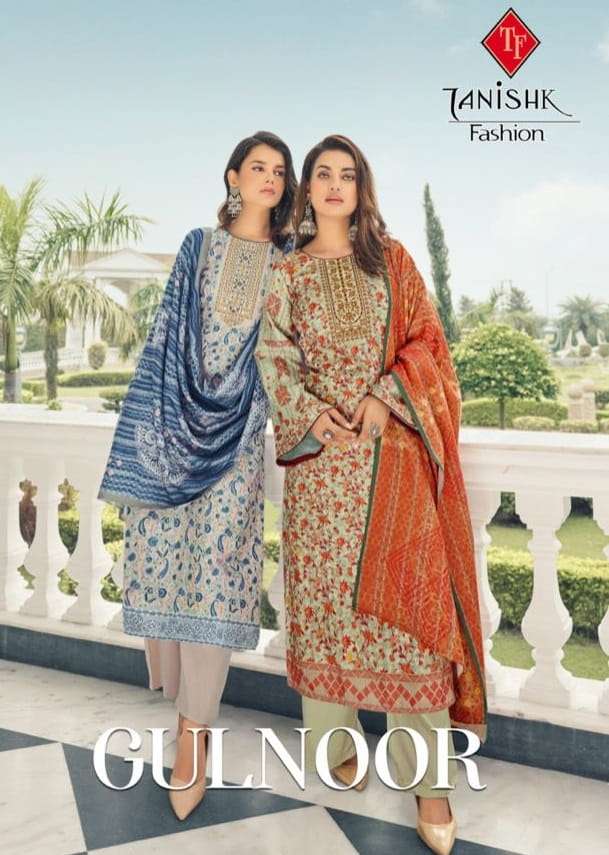 TANISHK FASHION PRESENTS GULNOOR 4001-4006 SERIES PASHMINA SUITS WINTER COLLECTION AT WHOLESALE PRICE 3549