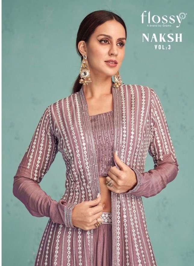 FLOSSY PRESENTS NAKSH VOL-3 771 TO 774  SERIES EXCLUSIVE READYMADE SALWAR SUITS WHOLESALE COLLECTION 7335
