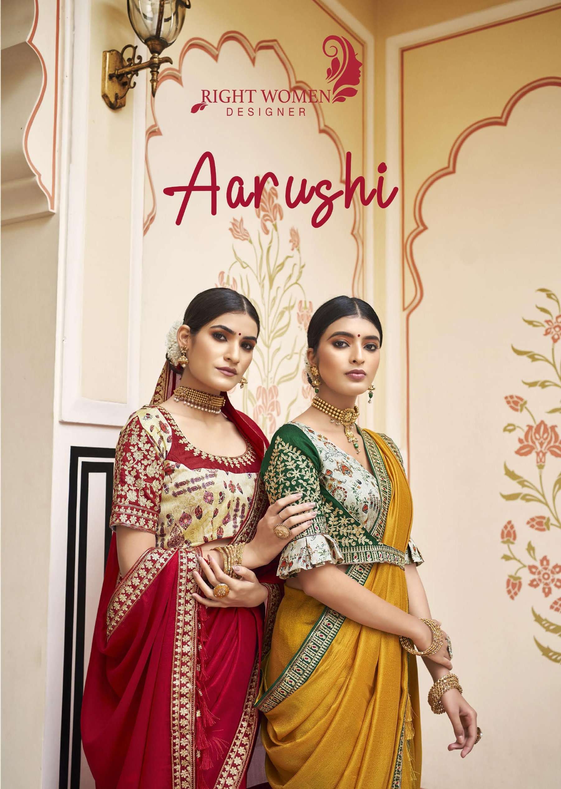 RIGHT WOMEN PRESENTS AARUSHI 81581-81588 SERIES INDIAN TRADITIONAL SAREES COLLECTION AT WHOLESALE PRICE N1228