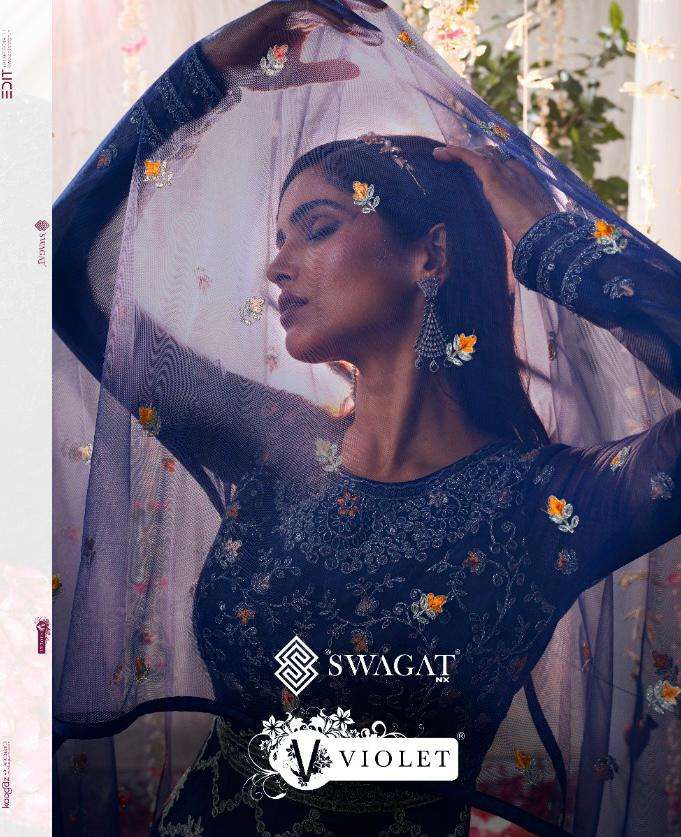 SWAGAT PRESENTS DNO 5301 - 5308 SERIES INDIAN WOMEN HEAVY DESIGNER BRIDAL NET ANARKALI PAKISTANI STYLE ABAYA SALWAR KAMEEZ SUIT WEDDING FESTIVE PARTY WEAR MUSLIM DRESS 7467