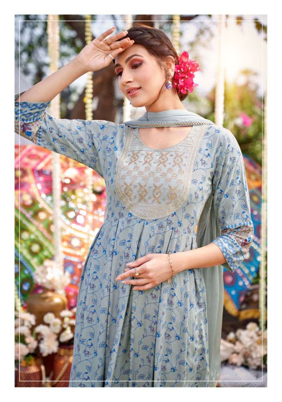 WANNA PRESENTS DASTOOR 1001 AND 1003 DESIGN PARTY WEAR KURTIS SET AT WHOLESALE PRICE 7230