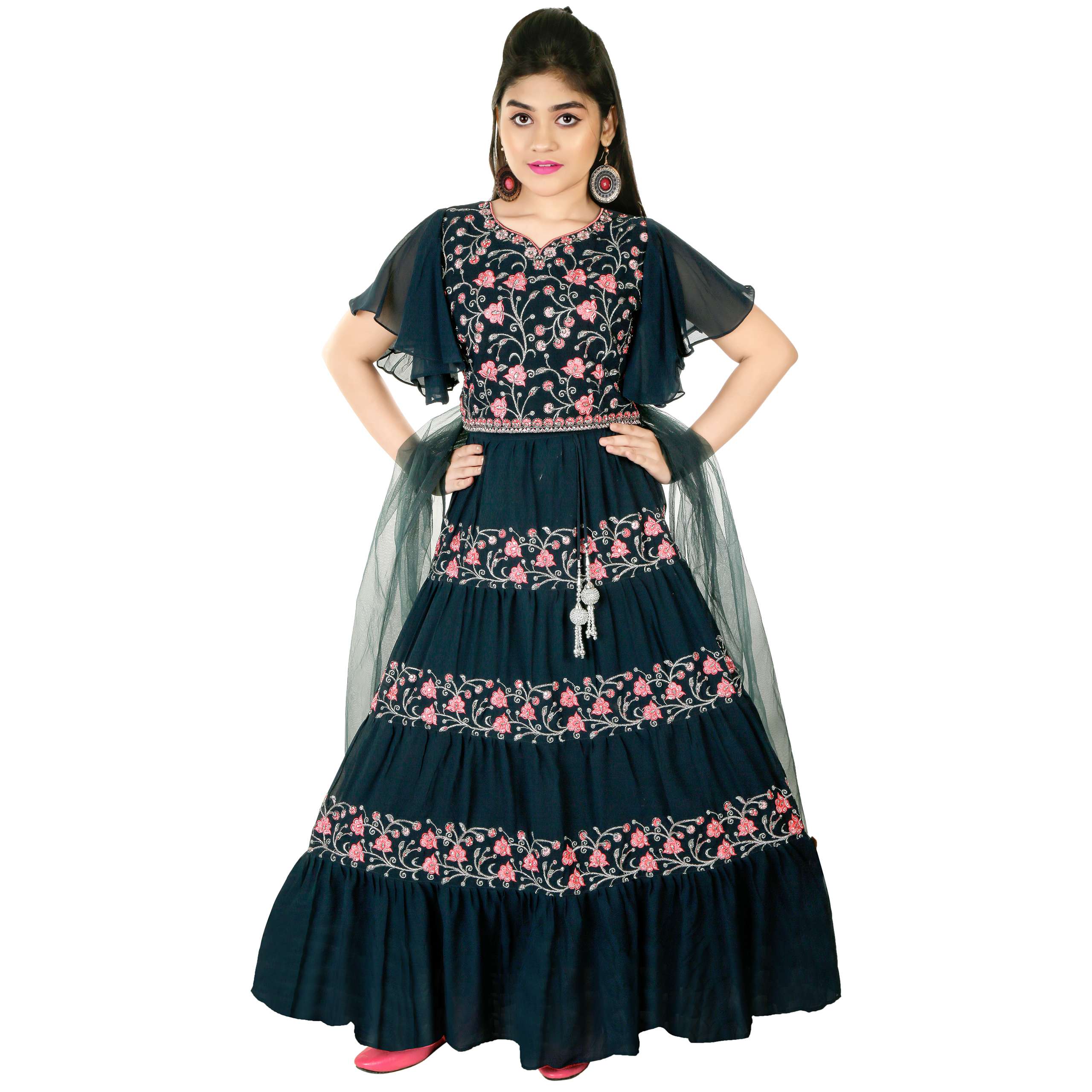 Balaji Emporium Presents Kids Wear Special Designer Indian Party Wear Anarkali Salwar Kameez Suit Girlish Dress Collection At Best Price 3021