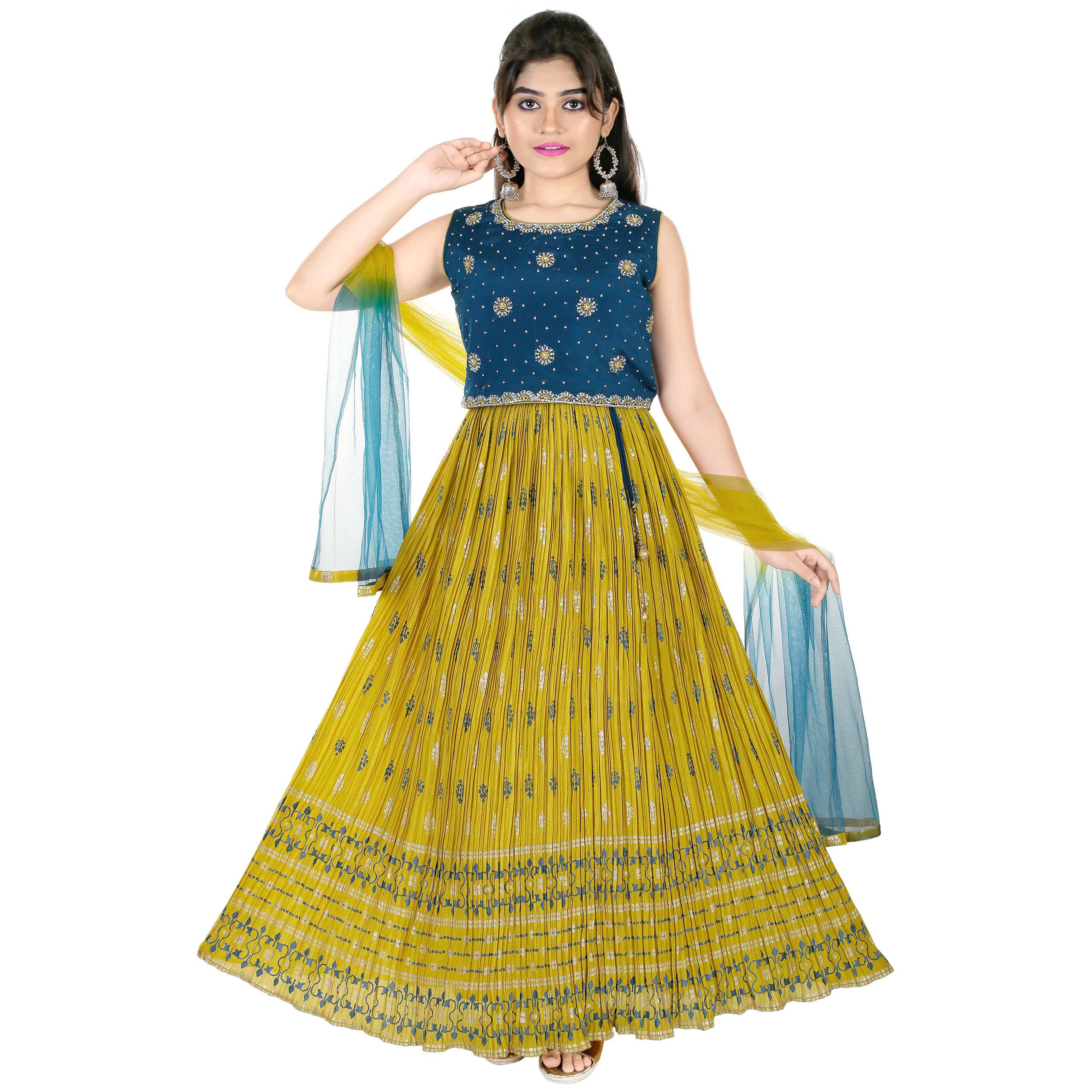 Balaji Emporium Presents Kids Wear Special Designer Indian Party Wear Anarkali Salwar Kameez Suit Girlish Dress Collection At Best Price 3023