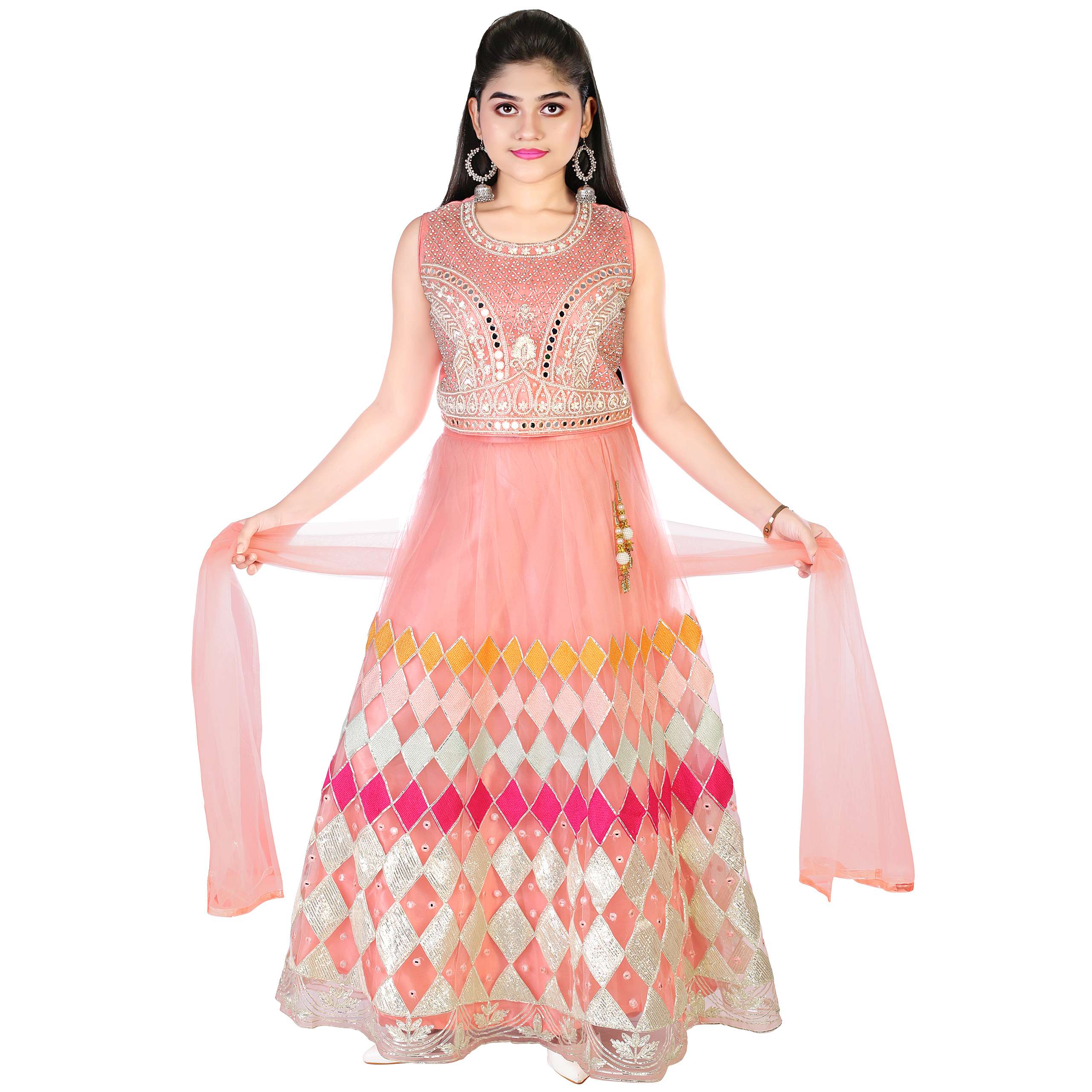 Balaji Emporium Presents Kids Wear Special Designer Indian Party Wear Net Anarkali Salwar Kameez Suit Girlish Dress Collection At Best Price 3026