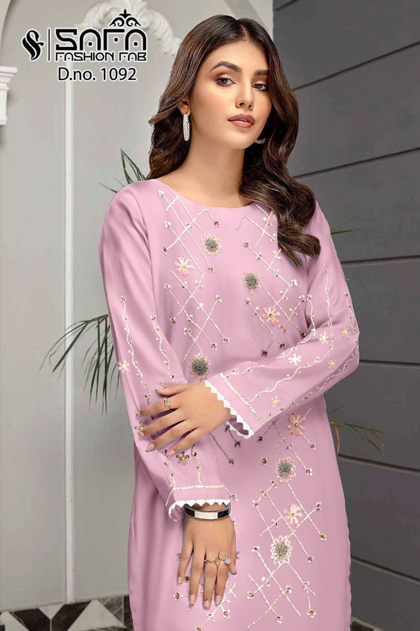 SAFA PRESENTS 1092 DESIGN READYMADE PAKISTANI SUITS COLLECTION AT WHOLESALE PRICE 7769