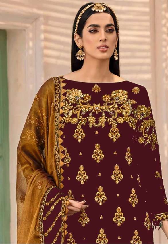SERENE PRESENTS 94 COLOURS GEORGETTE PAKISTANI DESIGNER SUITS COLLECTION AT WHOLESALE PRICE 7735