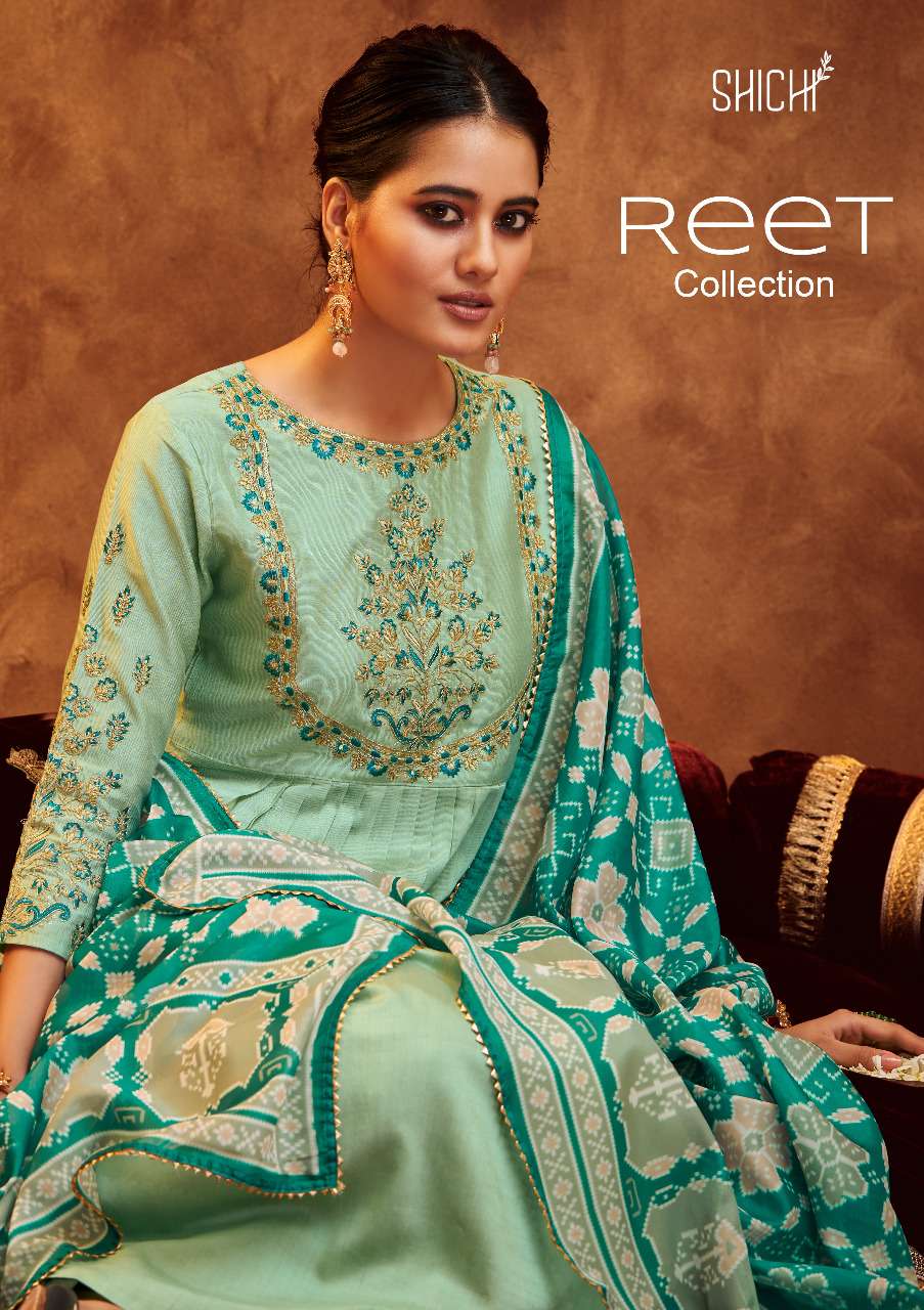 SHICHI PRESENTS REET 97-101 SERIES VISCOSE SILK READYMADE SUITS COLLECTION AT WHOLESALE PRICE 7782