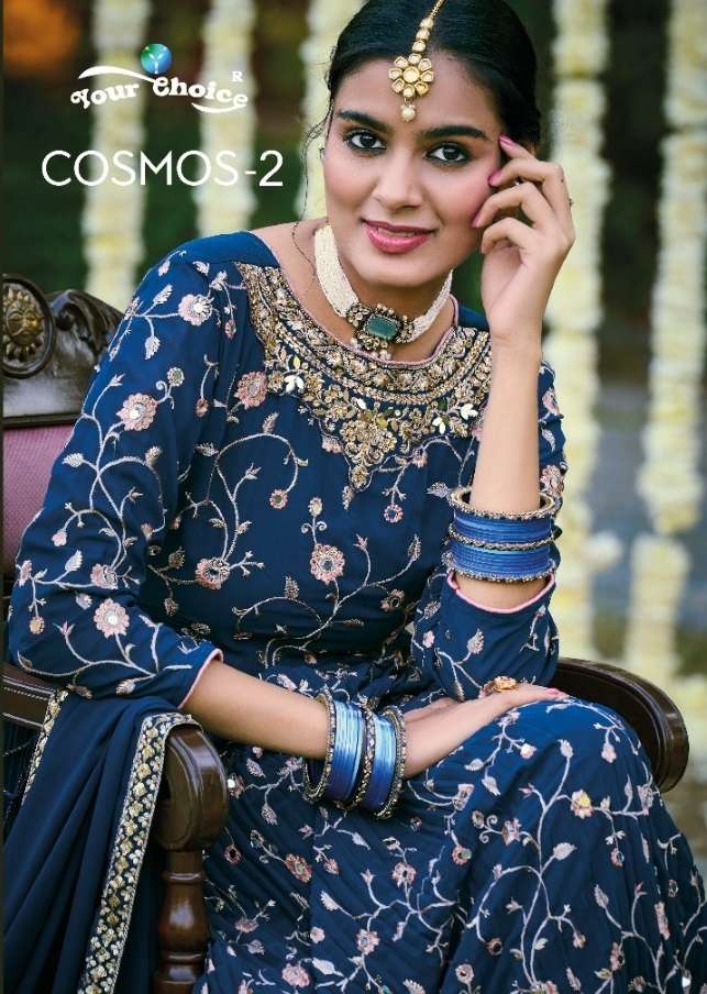 YOUR CHOICE PRESENTS COSMOS VOL-2 20001 TO 20005 SERIES GEORGETTE WEDDING SALWAR SUITS COLLECTION AT WHOLESALE PRICE 7914