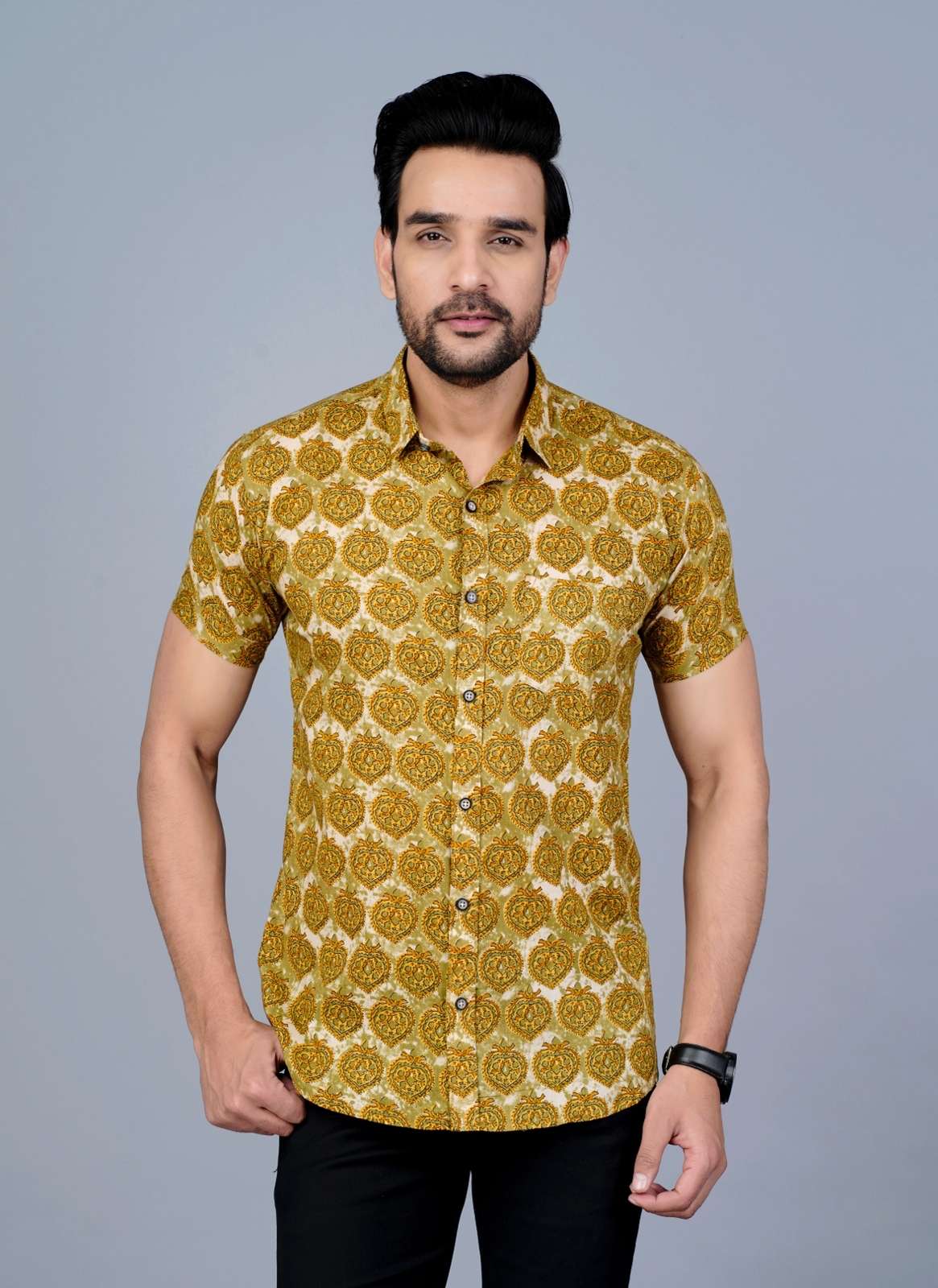 BALAJI EMPORIUM PRESENTS FANCY TRADITIONAL COTTON SHIRTS MENS WEAR COLLECTION AT WHOLESALE PRICE 474W