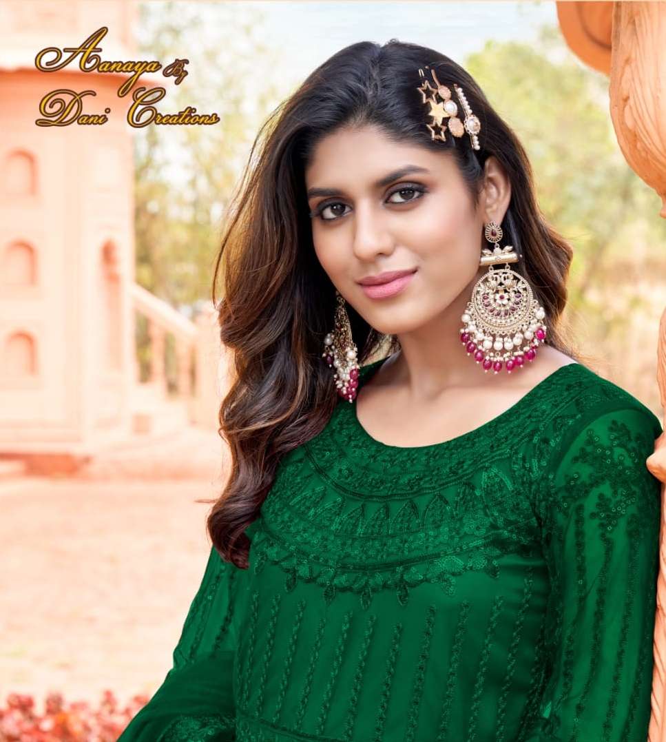 Aanaya Presents VOL-160 D.No-6001 to 6004 Series Indian Ethnic Wear A-line Suit Collection in Dark Colours at Best Price