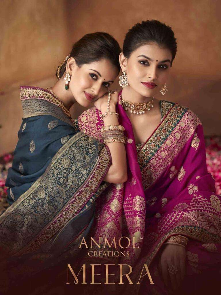 Anmol Presents Meera-4 7001 To 7009 Latest Designer Saree Collection At Best Price