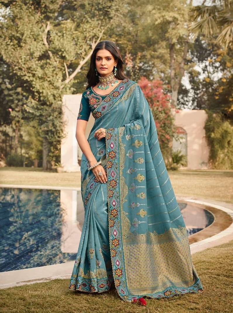 Desilook Presents Dev Priya DN 47 Indian Women Fancy Designer Party Wear Saree At Wholesale Price