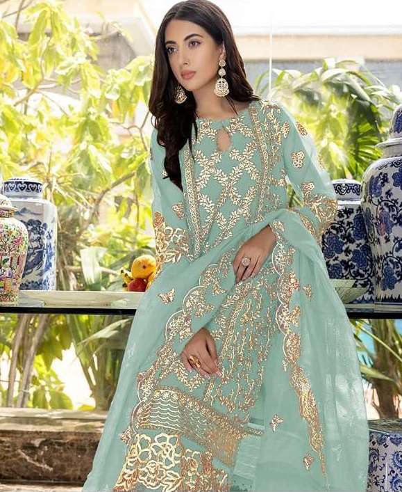 Dinsaa Presents DS-147 A to D Series Indian Designer Party Wear Suit Collection at Best Price