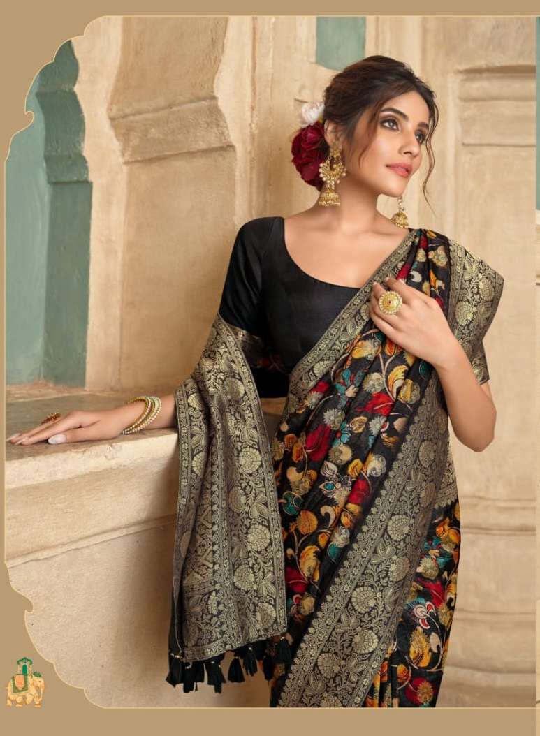 Joh Rivaaj Presents Jabira 29001 to 29011 series Party Wear Designer Dola Silk Saree Collection At Best Price 