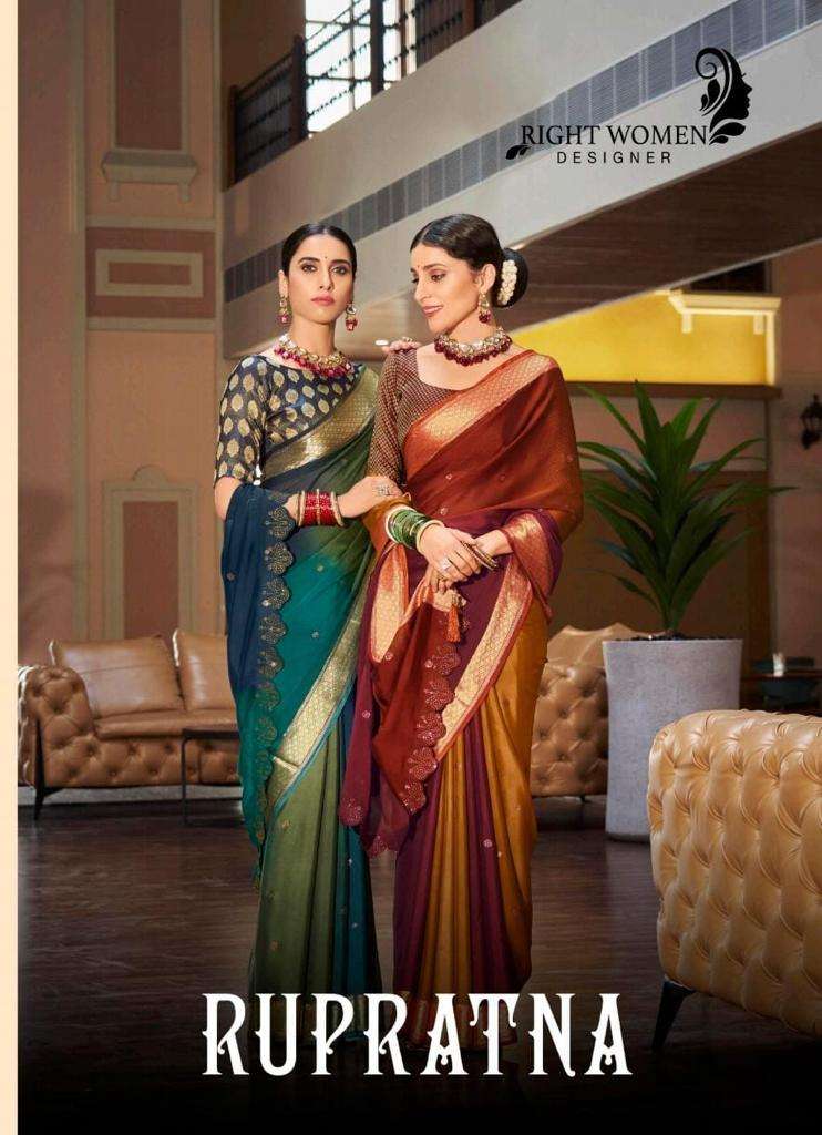 Right Women Presents Ruprtana 4061 To 4068 Latest Designer Saree Collection At Best Price