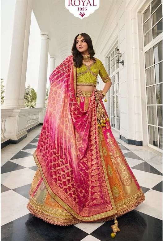Royal Vol-31 Dno 1022 - 101028 Series Women Indian Designer Bridal Wedding Party Wear Dyed Silk Lehenga Choli  At Wholesale Price 