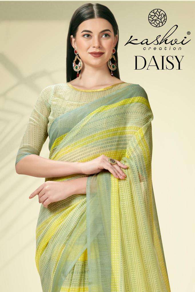 Kashvi Creations Presents Daisy D.No.:-78001 To 78008 Series Latest Designer Saree Collection At Beat Price