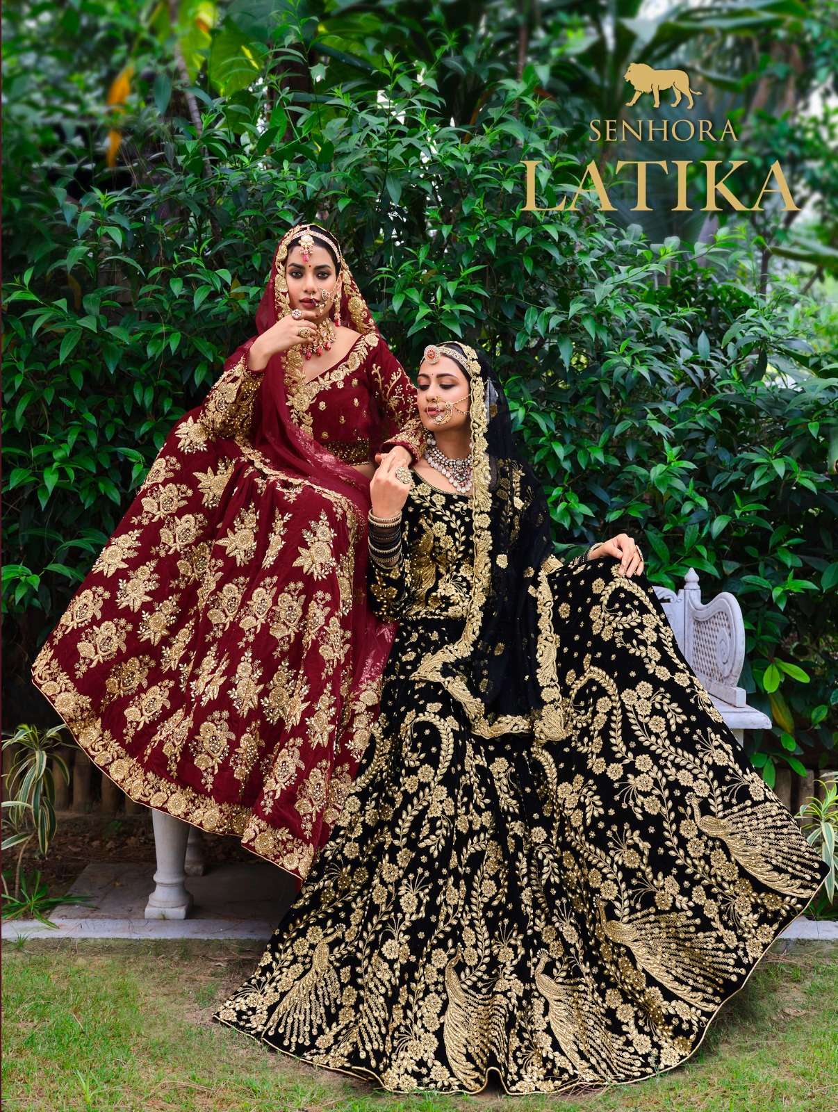 Senhora Latika Dno 3071 - 3073 Series Women Indian Traditional Heavy Muslim Wedding Bridal Lehenga Choli Velvet Party Wedding Bride Wear At Wholesale Price 