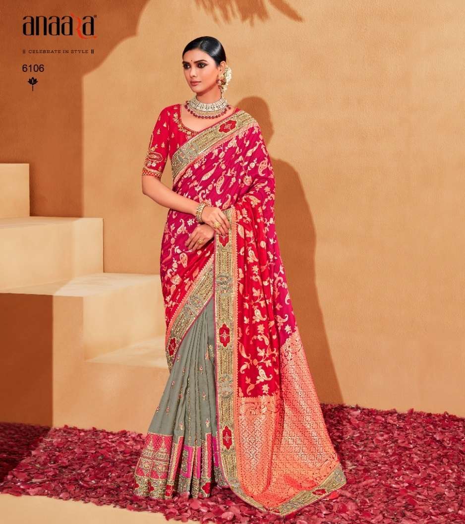 Tathastu Presents Anaara D.No.6101 To 6109 Series Latest Designer Saree Collection At Best Price
