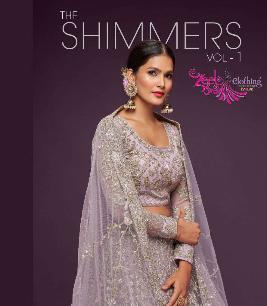 Zeel The Shimmers  Vol-1 Dno Indian Women Traditional Soft Net Lehenga Choli Wedding Party Wear Ghagra Choli At Wholesale Price 